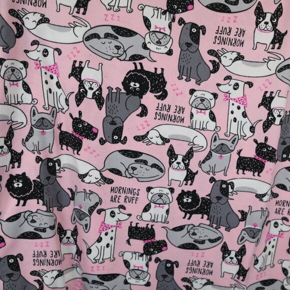 Secret Treasures Womens Dog Shirt Jogger Pajama set Pink L (12-14) - Picture 3 of 6